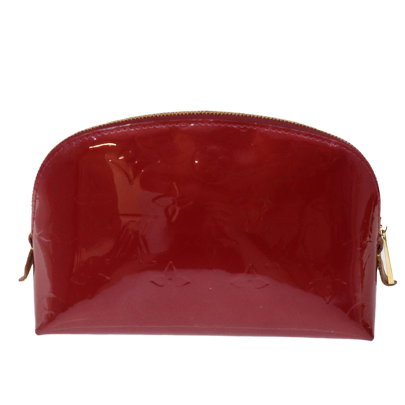 LOUIS VUITTON Vernis Pochette Cosmetic Pouch Pomme D'amour M91496 LV Auth 75151 - Picture 2 of 16